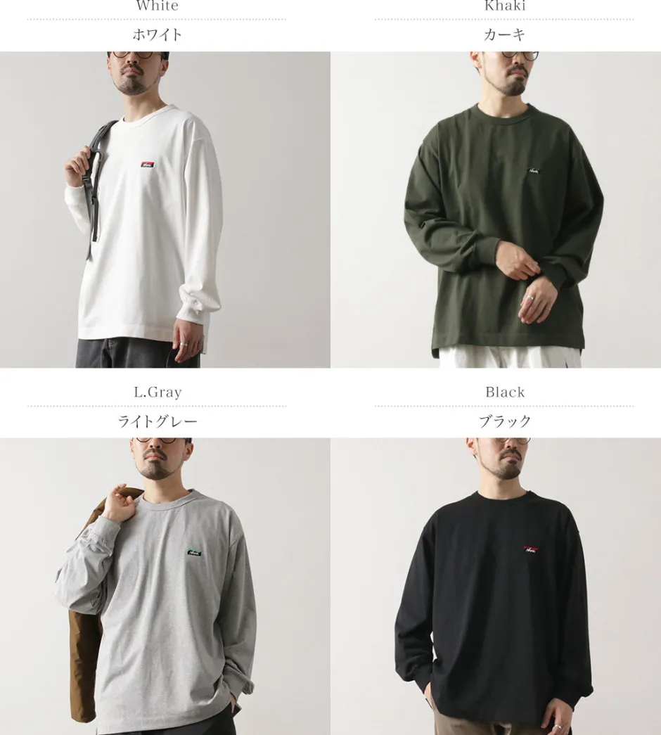 T-Shirts^NANGA / Eco Hybrid Box Logo Embroidery Long Sleeve T-Shirt
