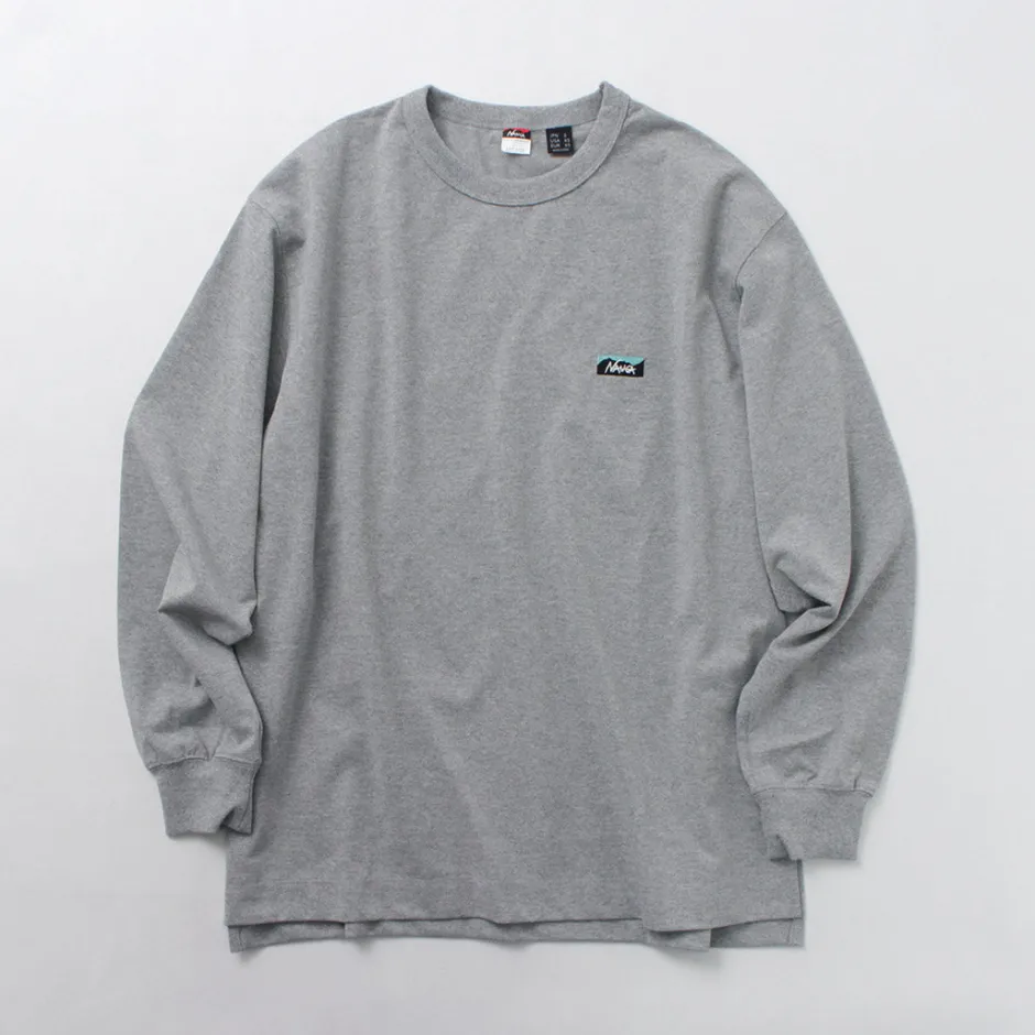 T-Shirts^NANGA / Eco Hybrid Box Logo Embroidery Long Sleeve T-Shirt