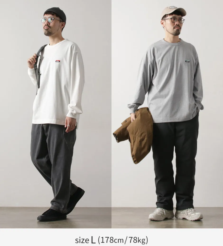T-Shirts^NANGA / Eco Hybrid Box Logo Embroidery Long Sleeve T-Shirt