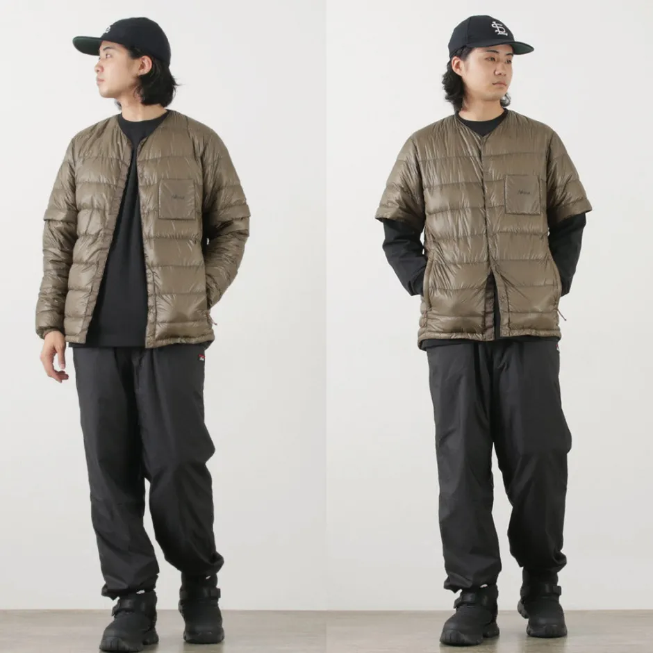 Down Wear^NANGA / Inner Down Cardigan Detachable Sleeve