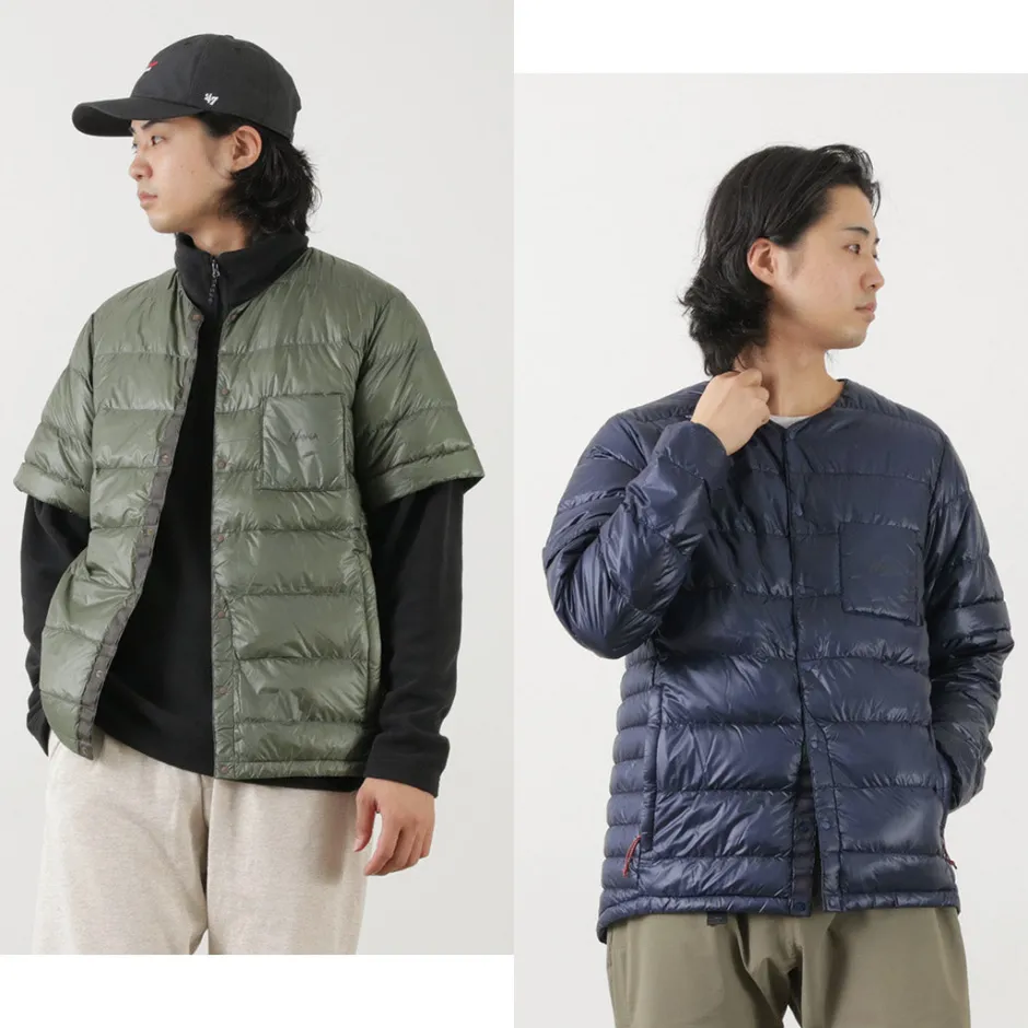 Down Wear^NANGA / Inner Down Cardigan Detachable Sleeve