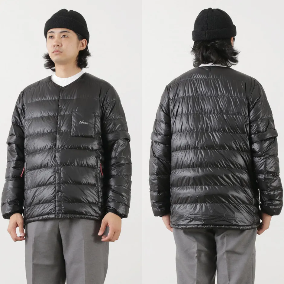 Down Wear^NANGA / Inner Down Cardigan Detachable Sleeve