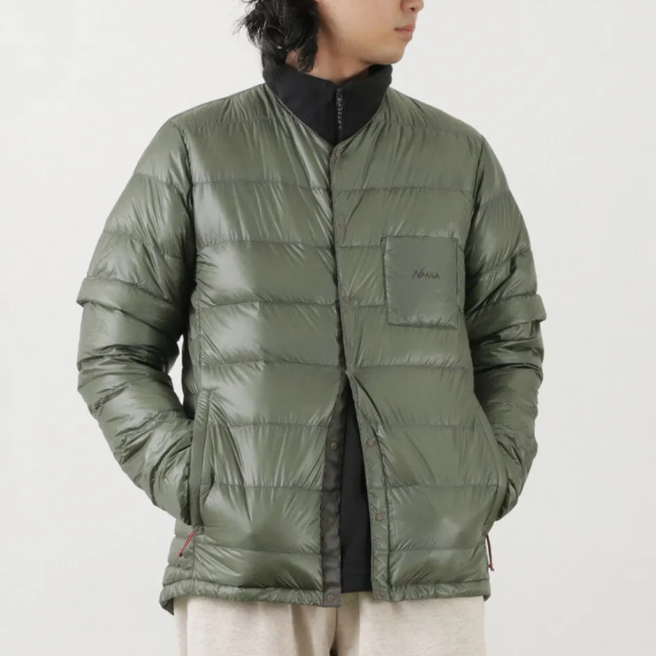 Down Wear^NANGA / Inner Down Cardigan Detachable Sleeve