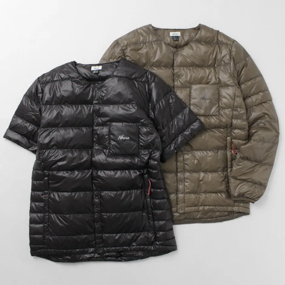 Down Wear^NANGA / Inner Down Cardigan Detachable Sleeve