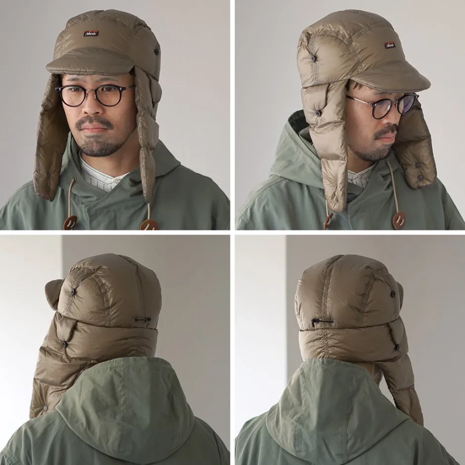 Hats^NANGA / Mountain Lodge Down Ear Flap Cap