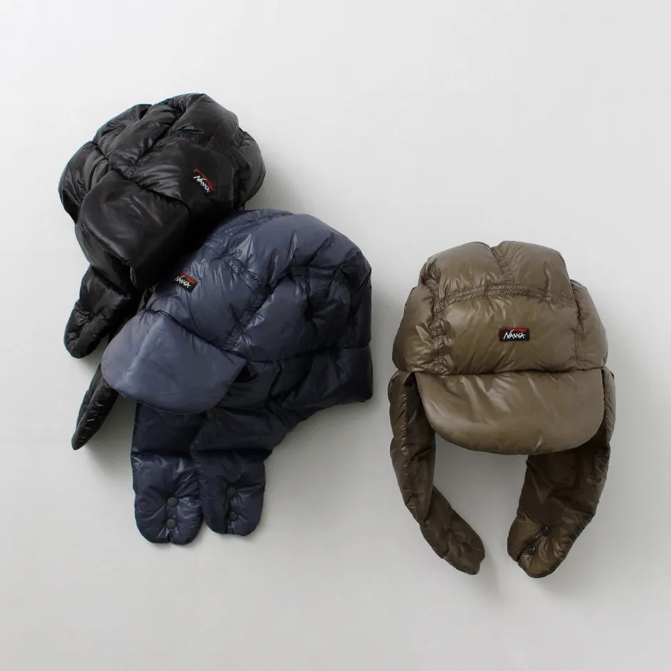 Hats^NANGA / Mountain Lodge Down Ear Flap Cap
