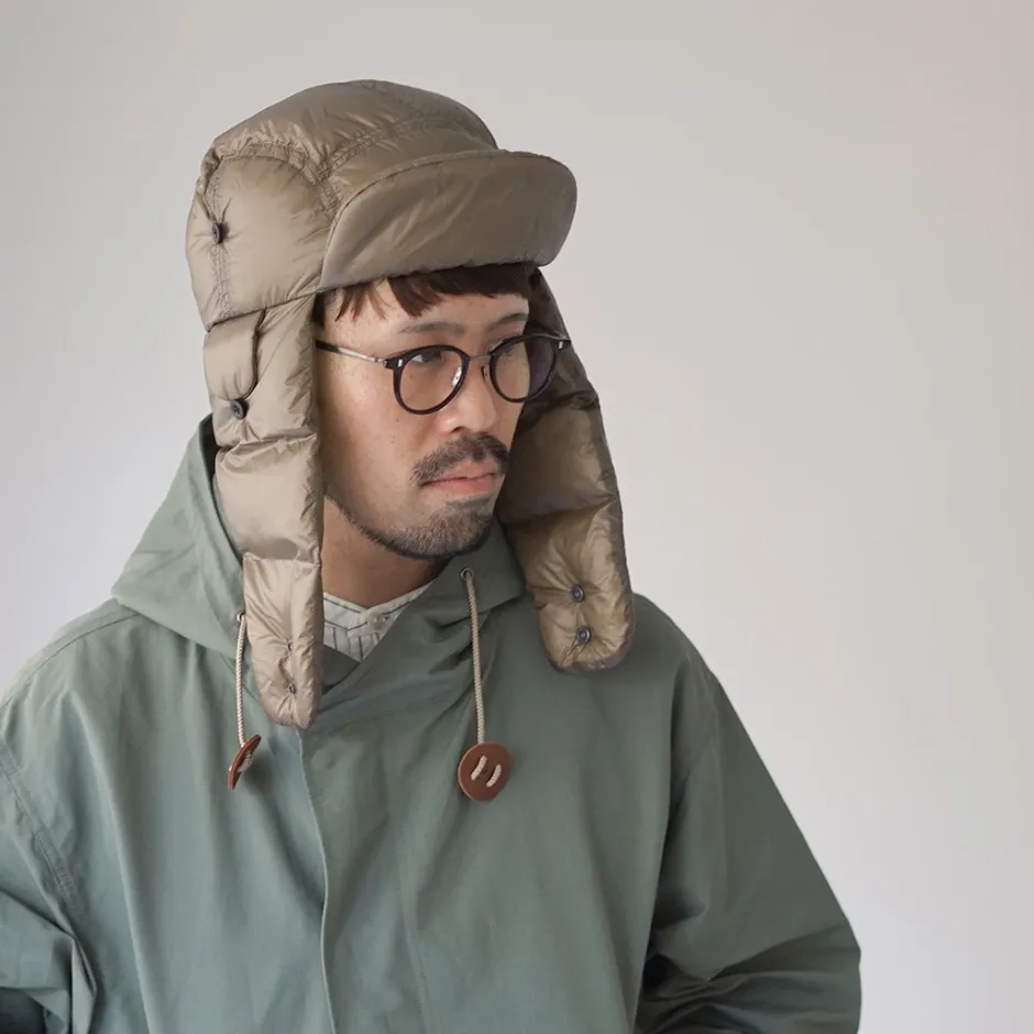 Hats^NANGA / Mountain Lodge Down Ear Flap Cap