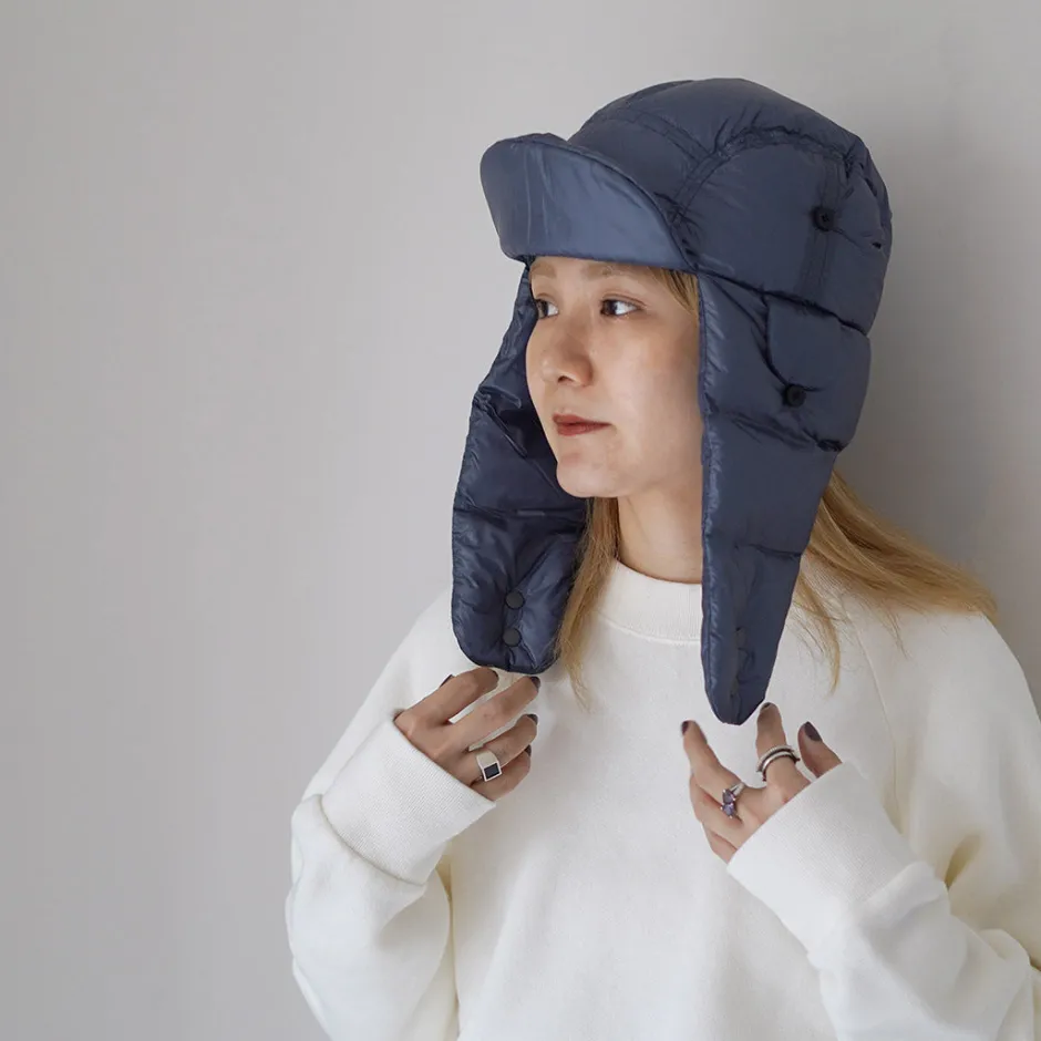Hats^NANGA / Mountain Lodge Down Ear Flap Cap