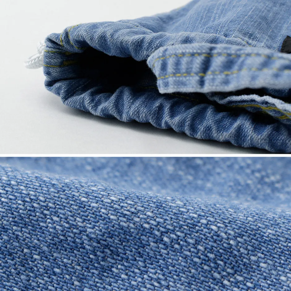 Tote Bags^NAPRON / 8oz Bleached Denim Patient Bag Small 5L lightblue