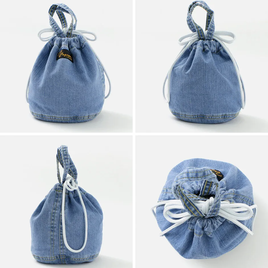 Tote Bags^NAPRON / 8oz Bleached Denim Patient Bag Small 5L lightblue
