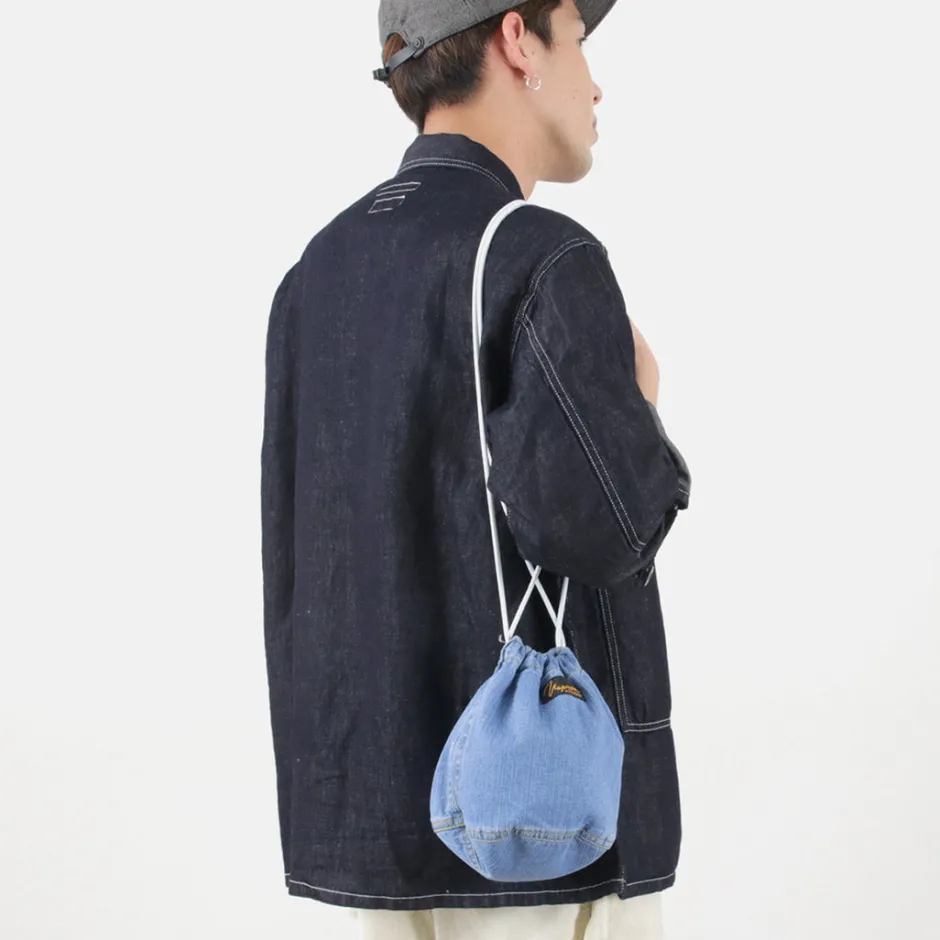 Tote Bags^NAPRON / 8oz Bleached Denim Patient Bag Small 5L lightblue