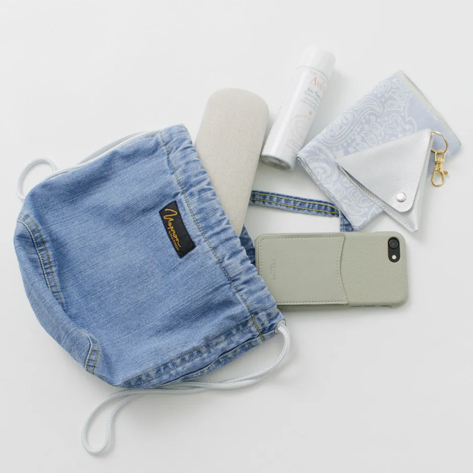 Tote Bags^NAPRON / 8oz Bleached Denim Patient Bag Small 5L lightblue