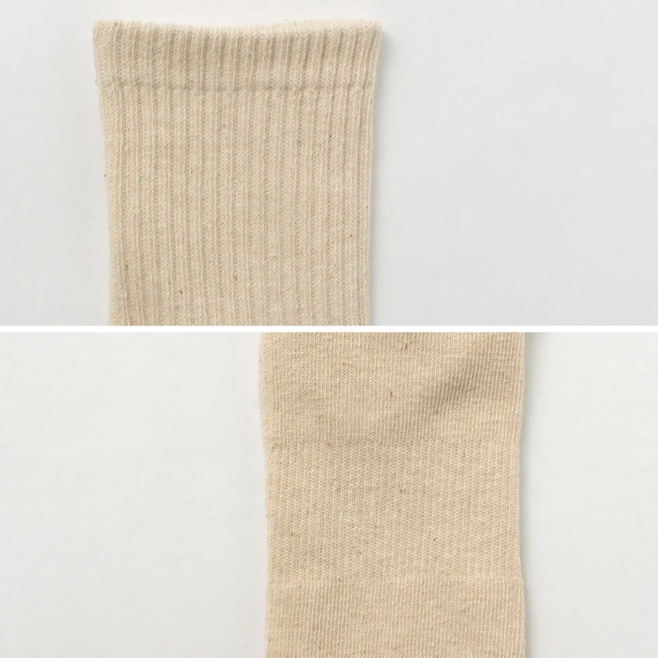Socks^NODAL / Organic Cotton 3 Pack Crew Socks natural