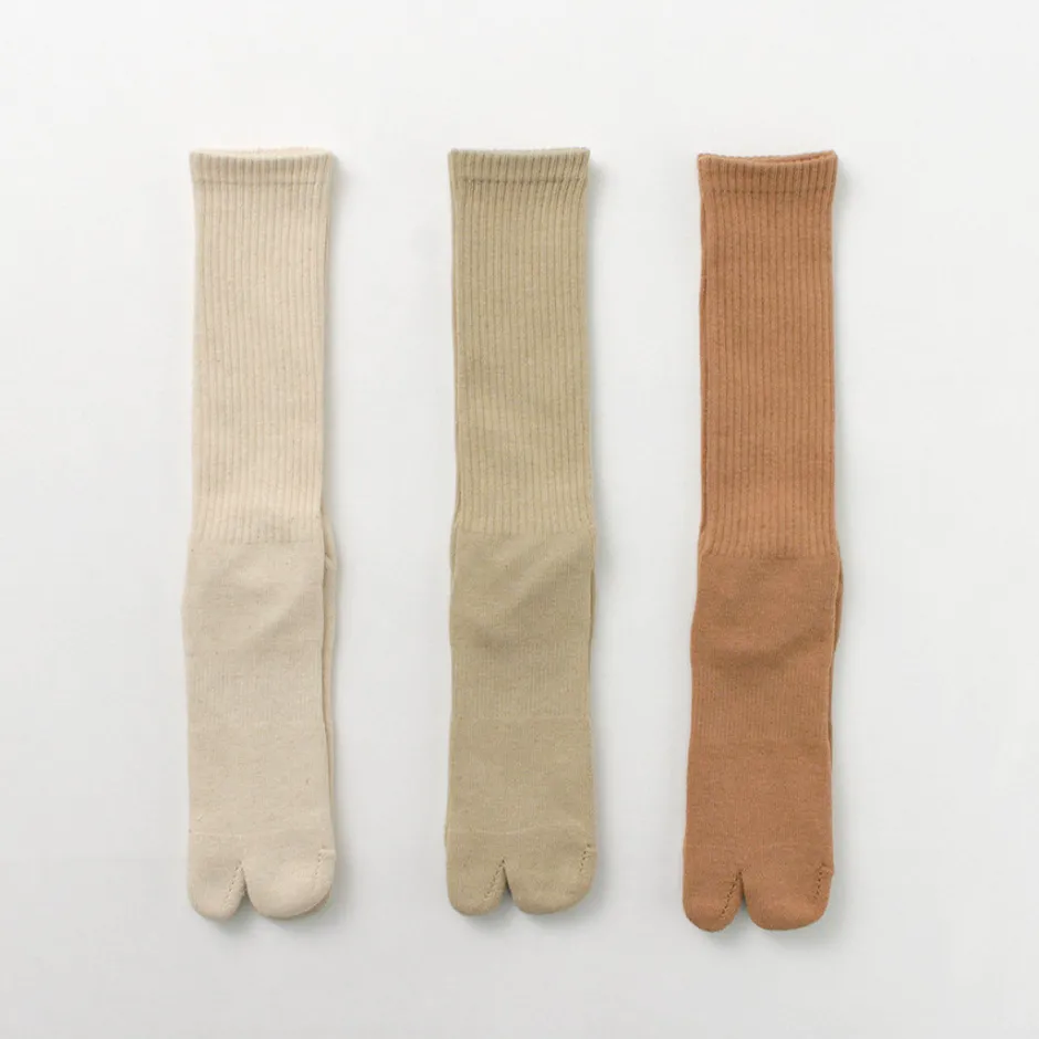 Socks^NODAL / Organic Cotton 3 Pack Crew Socks natural