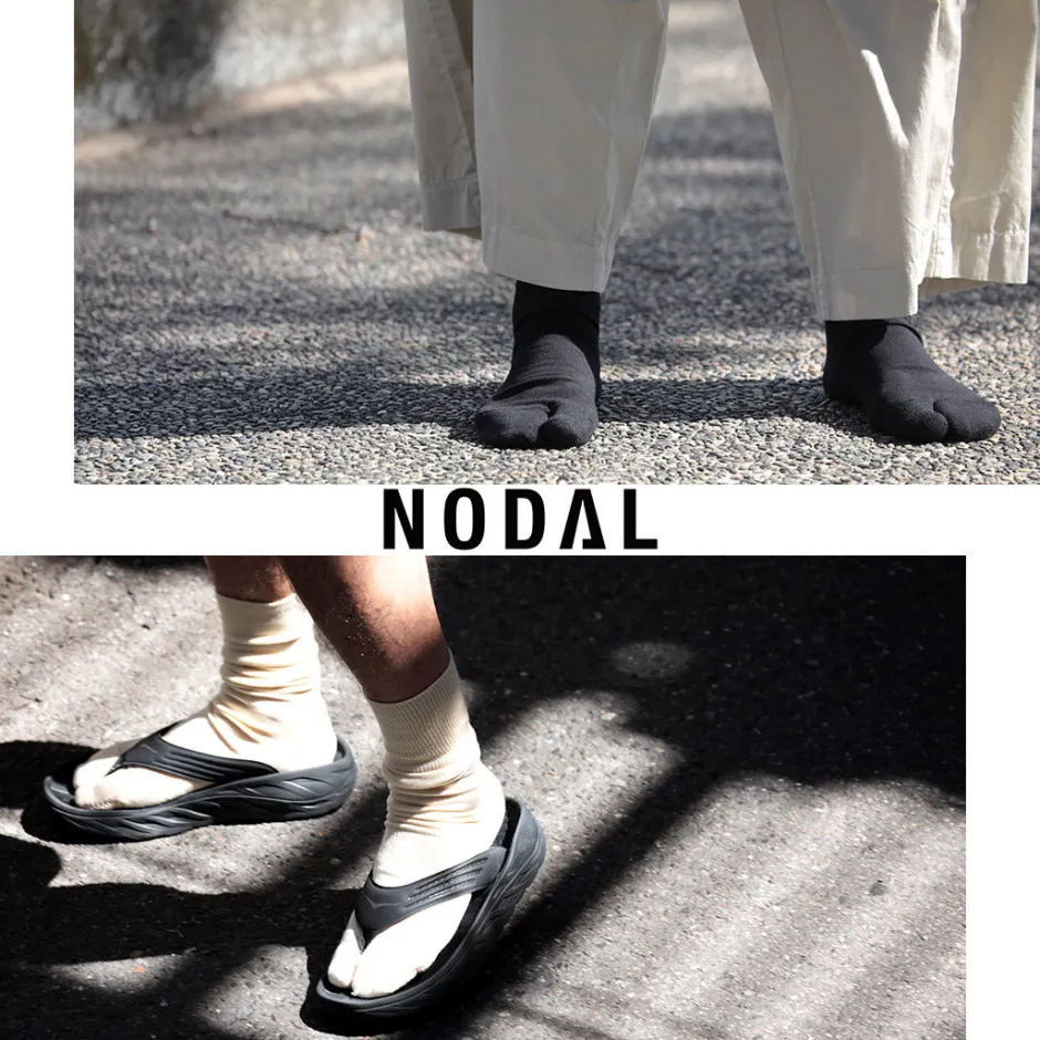 Socks^NODAL / Organic cotton 3-pack ankle socks natural