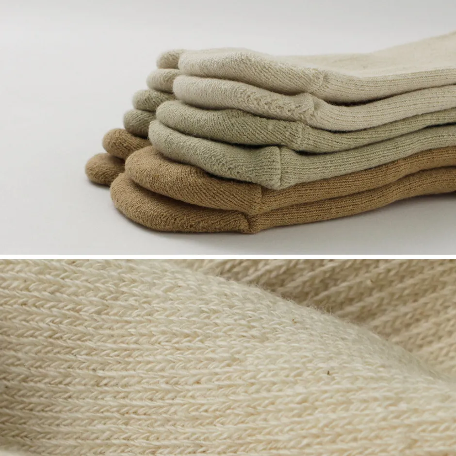 Socks^NODAL / Organic cotton 3-pack ankle socks natural
