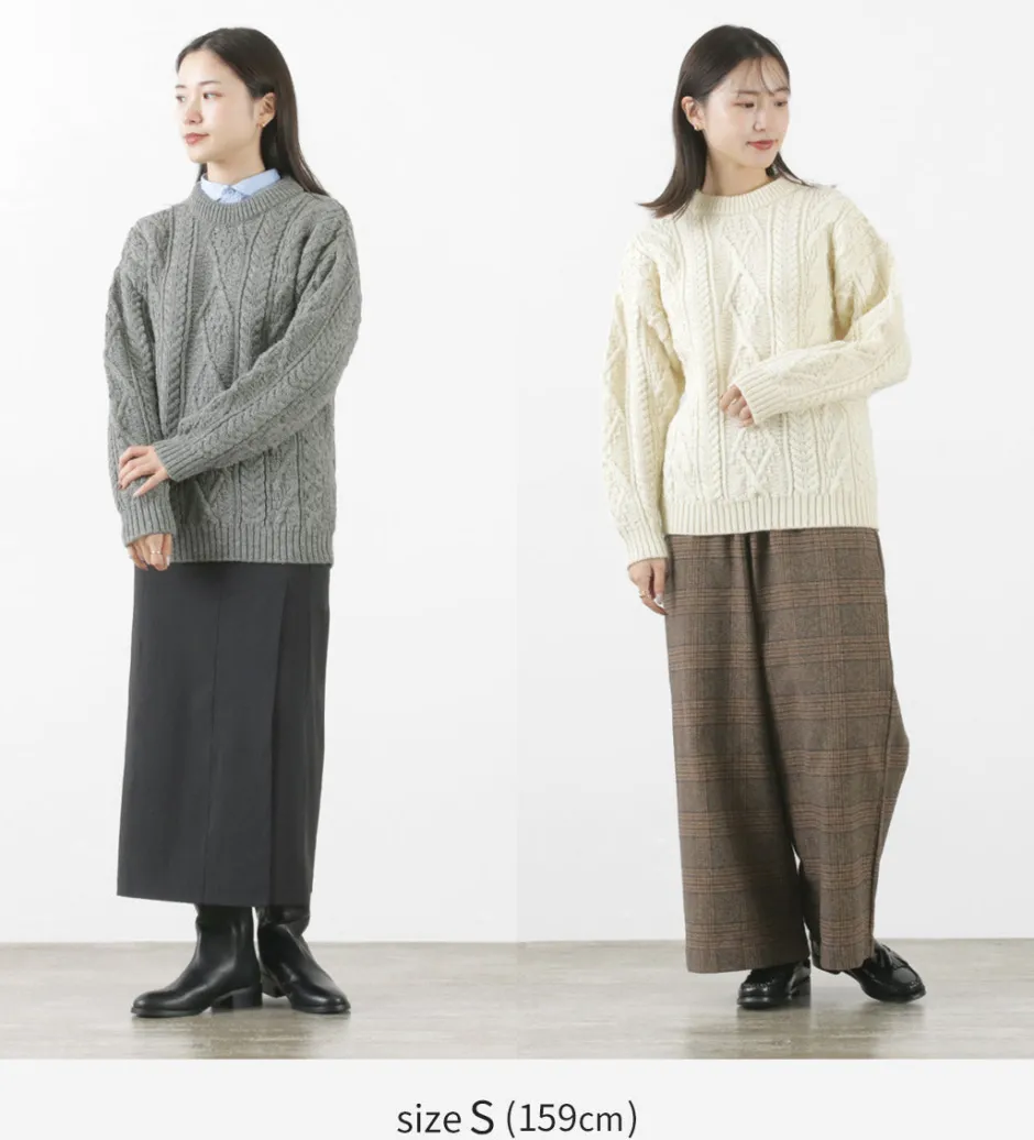 Knits^OLD DERBY KNITWEAR / Aran Crew Pullover