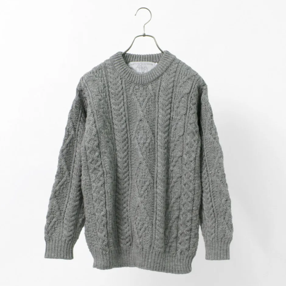 Knits^OLD DERBY KNITWEAR / Aran Crew Pullover