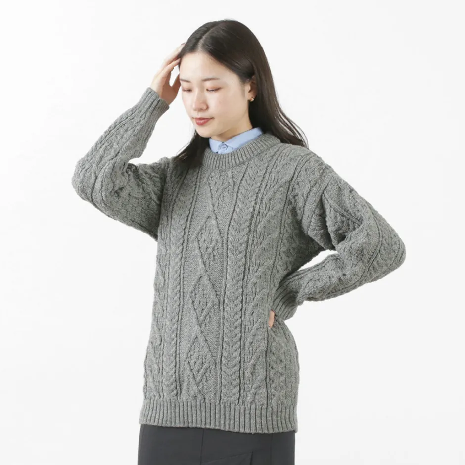Knits^OLD DERBY KNITWEAR / Aran Crew Pullover
