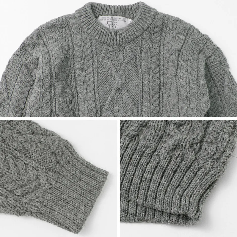 Knits^OLD DERBY KNITWEAR / Aran Crew Pullover