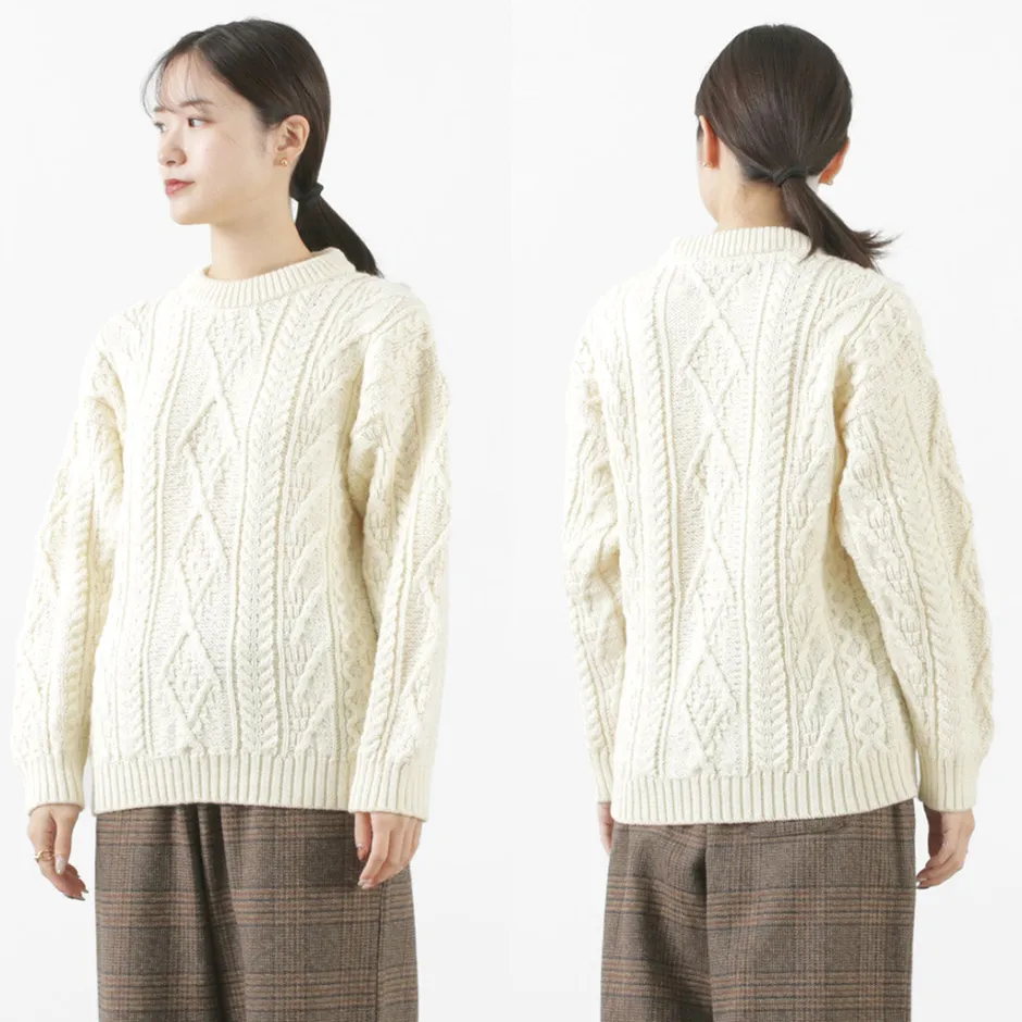Knits^OLD DERBY KNITWEAR / Aran Crew Pullover