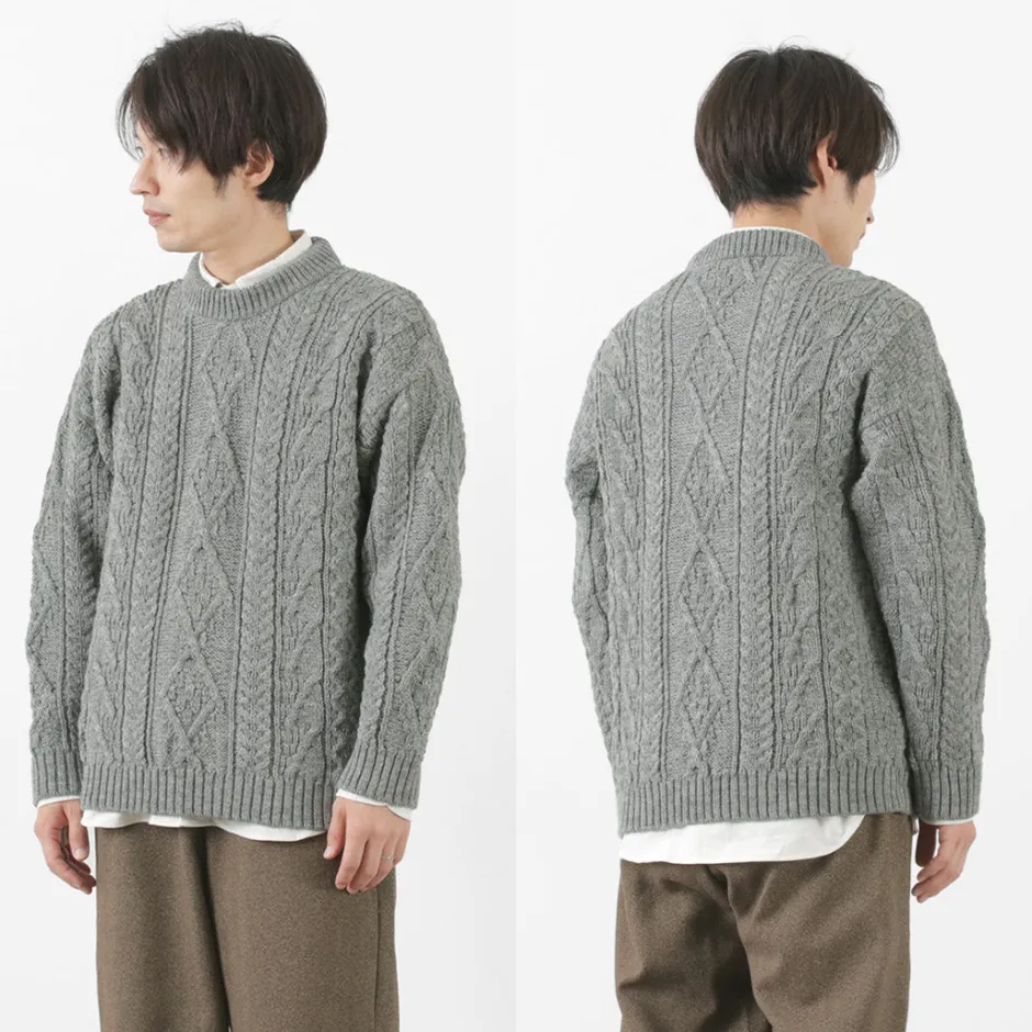 Knits^OLD DERBY KNITWEAR / Aran Crew Pullover
