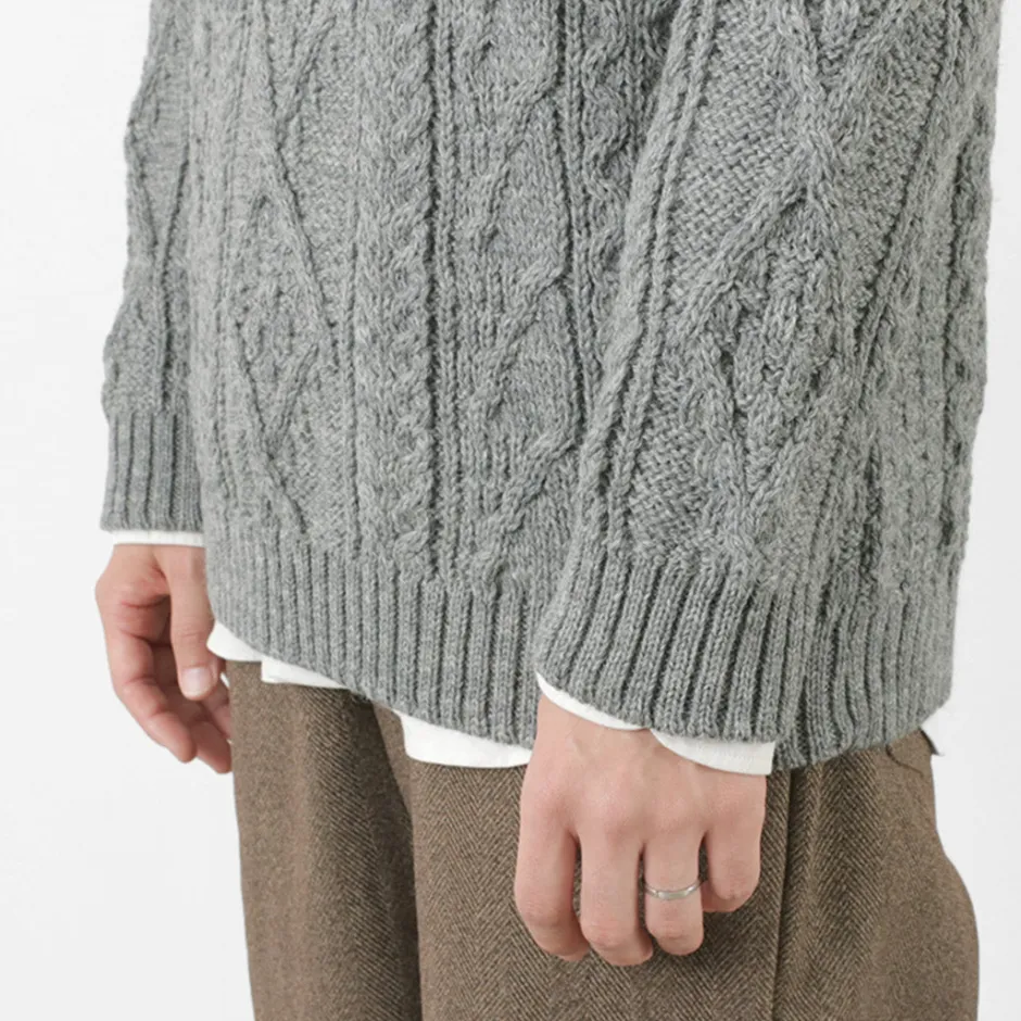Knits^OLD DERBY KNITWEAR / Aran Crew Pullover