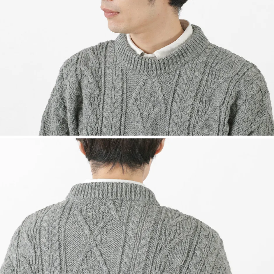 Knits^OLD DERBY KNITWEAR / Aran Crew Pullover
