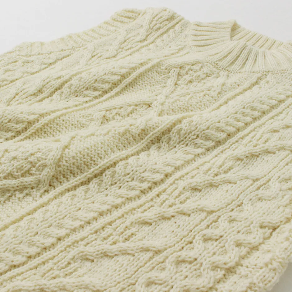 Sweatshirts^OLD DERBY KNITWEAR / Cable Turtle Slipover