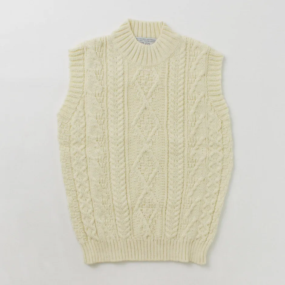 Sweatshirts^OLD DERBY KNITWEAR / Cable Turtle Slipover