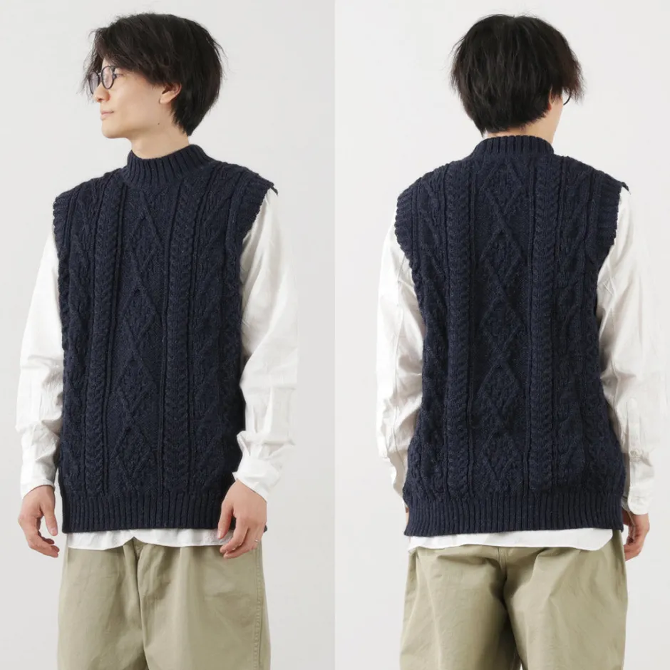 Sweatshirts^OLD DERBY KNITWEAR / Cable Turtle Slipover