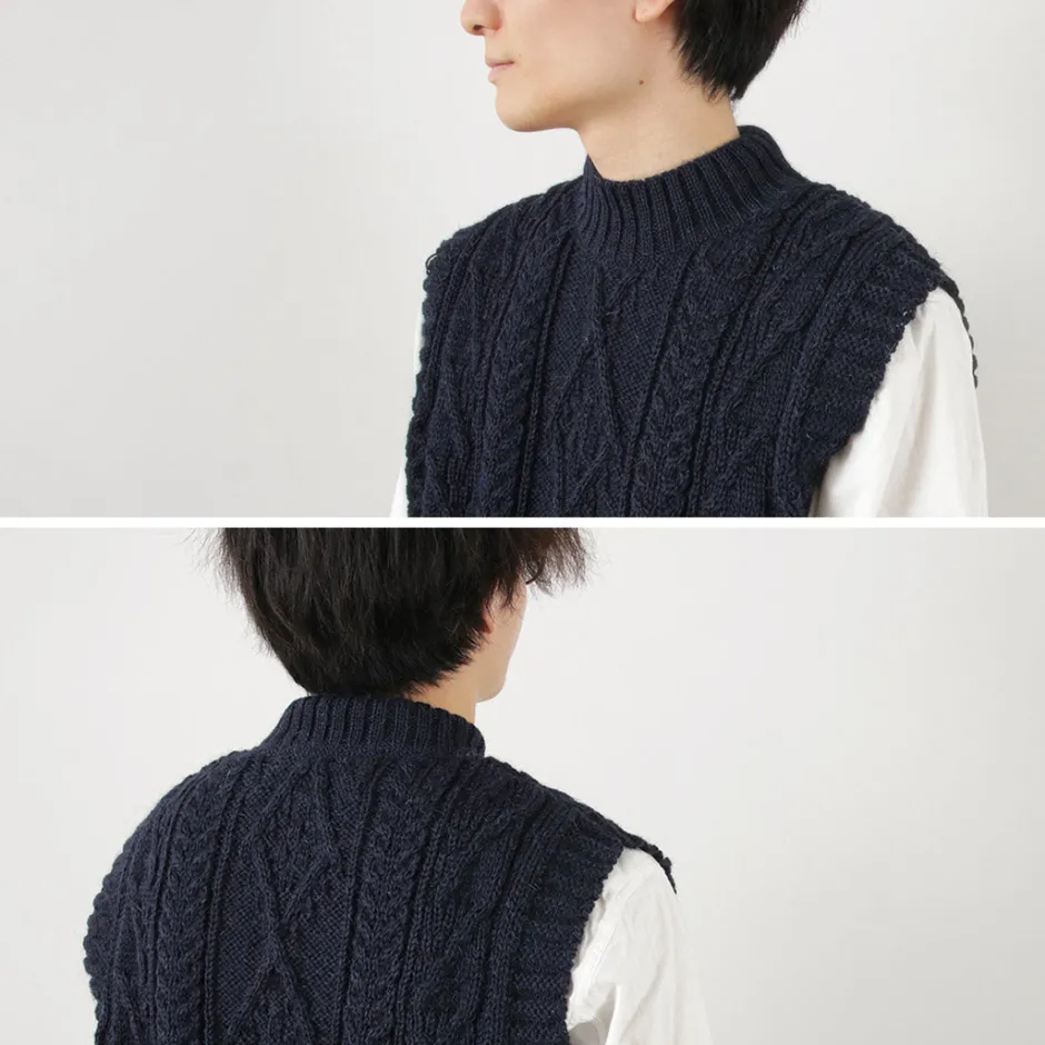 Sweatshirts^OLD DERBY KNITWEAR / Cable Turtle Slipover