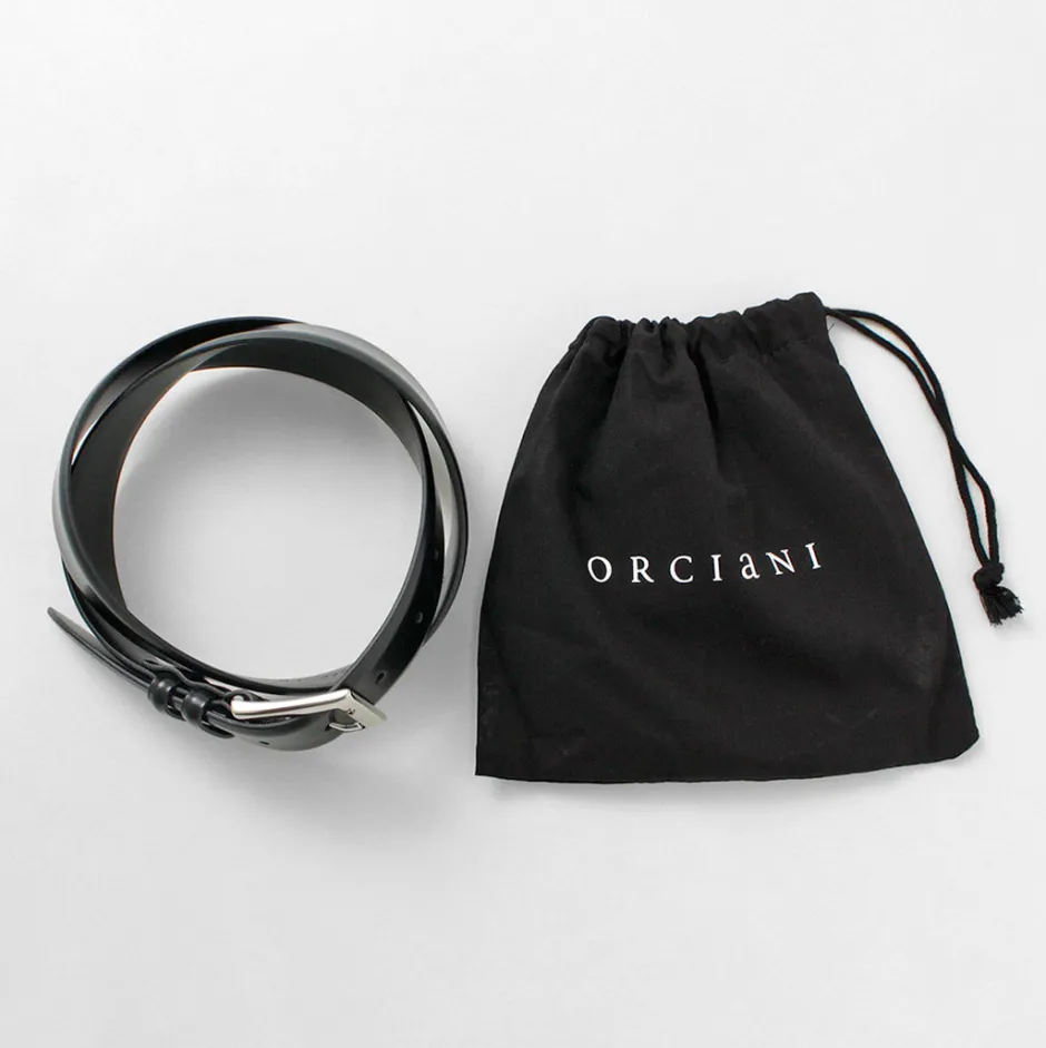 Belts^ORCIANI / Calf Classic Leather Belt black