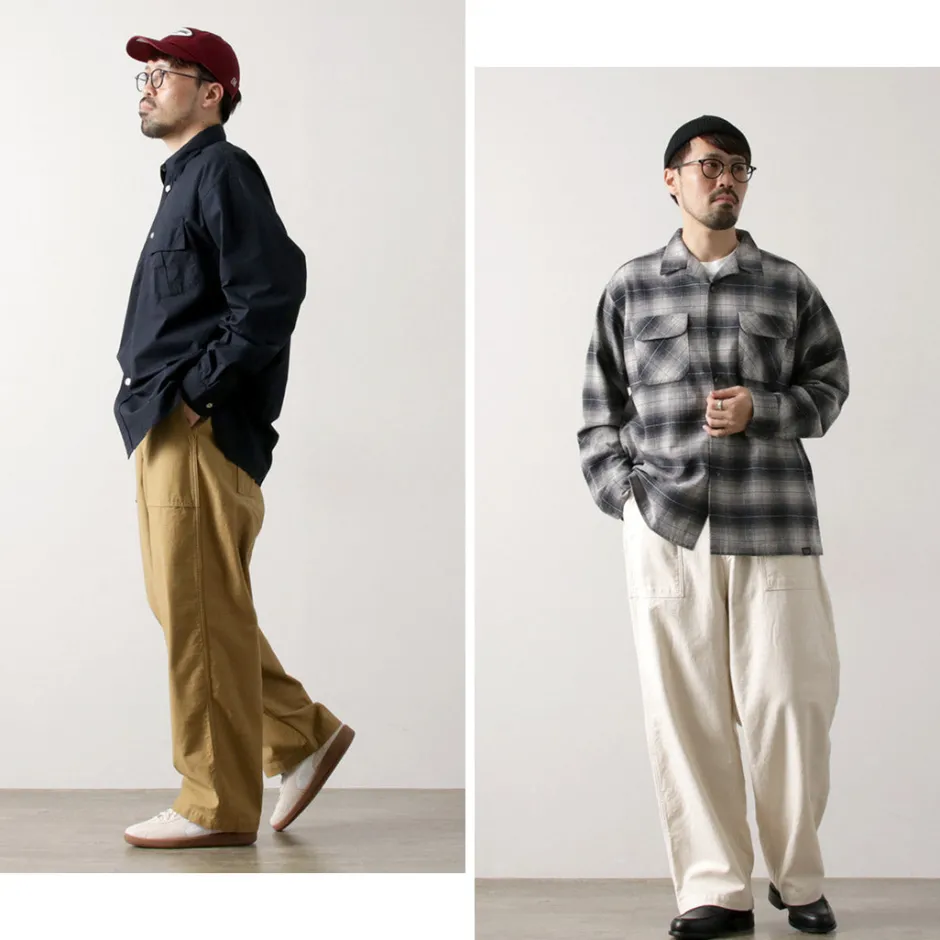 Work Pants & Chinos^ORDINARY FITS / James Fatigue Back Satin