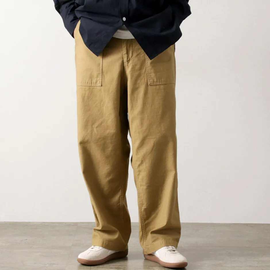 Work Pants & Chinos^ORDINARY FITS / James Fatigue Back Satin
