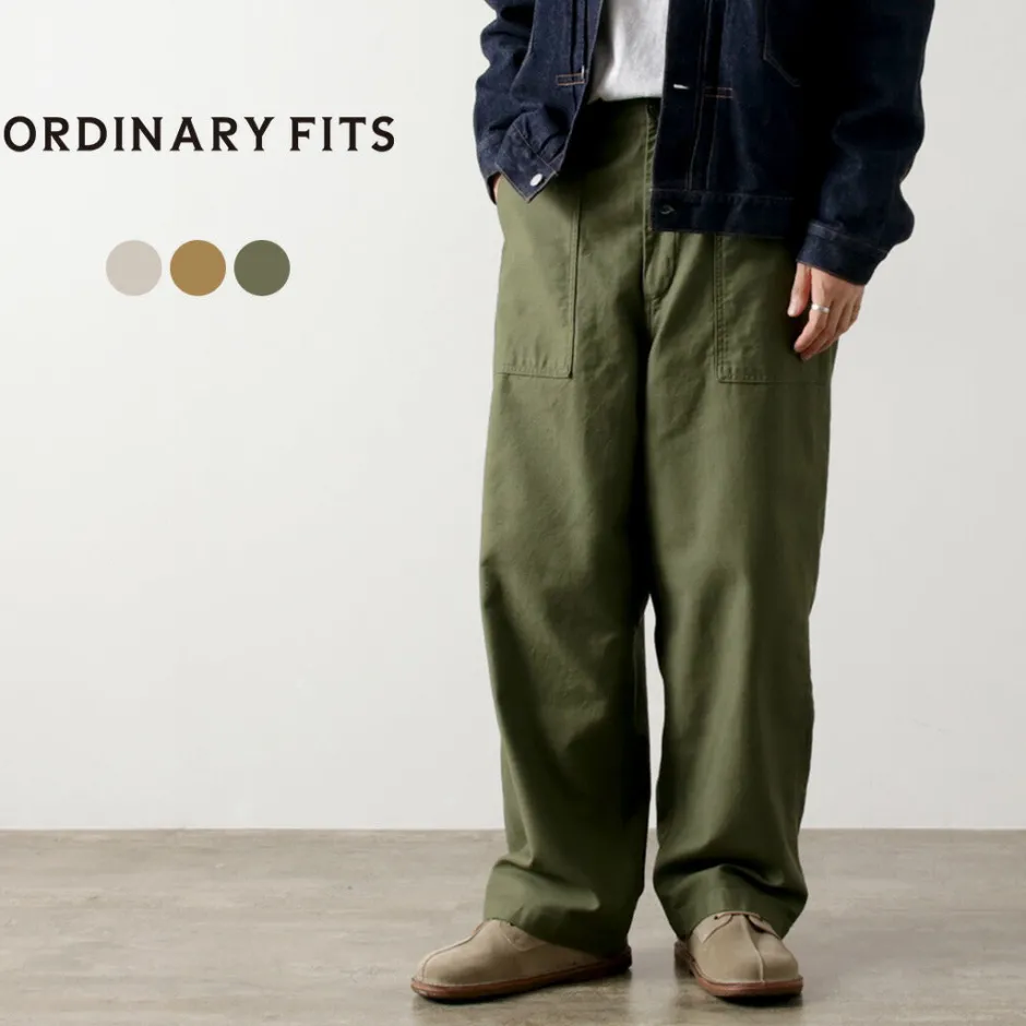 Work Pants & Chinos^ORDINARY FITS / James Fatigue Back Satin