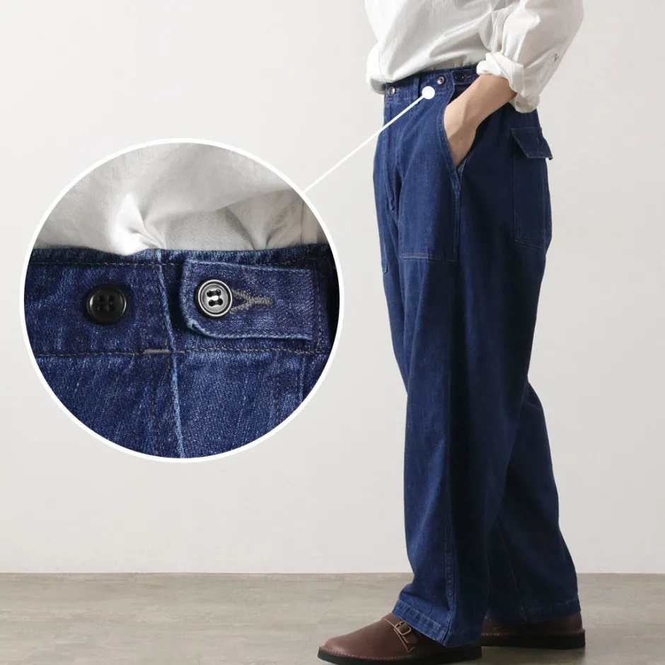 Work Pants & Chinos | Jeans^ORDINARY FITS / James Fatigue Denim with Used Finish blue