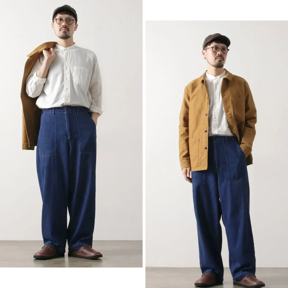 Work Pants & Chinos | Jeans^ORDINARY FITS / James Fatigue Denim with Used Finish blue