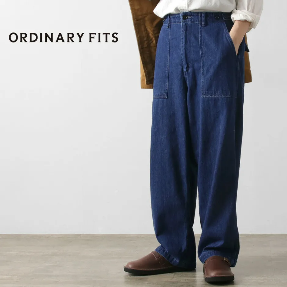 Work Pants & Chinos | Jeans^ORDINARY FITS / James Fatigue Denim with Used Finish blue