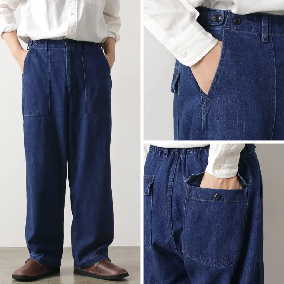 Work Pants & Chinos | Jeans^ORDINARY FITS / James Fatigue Denim with Used Finish blue