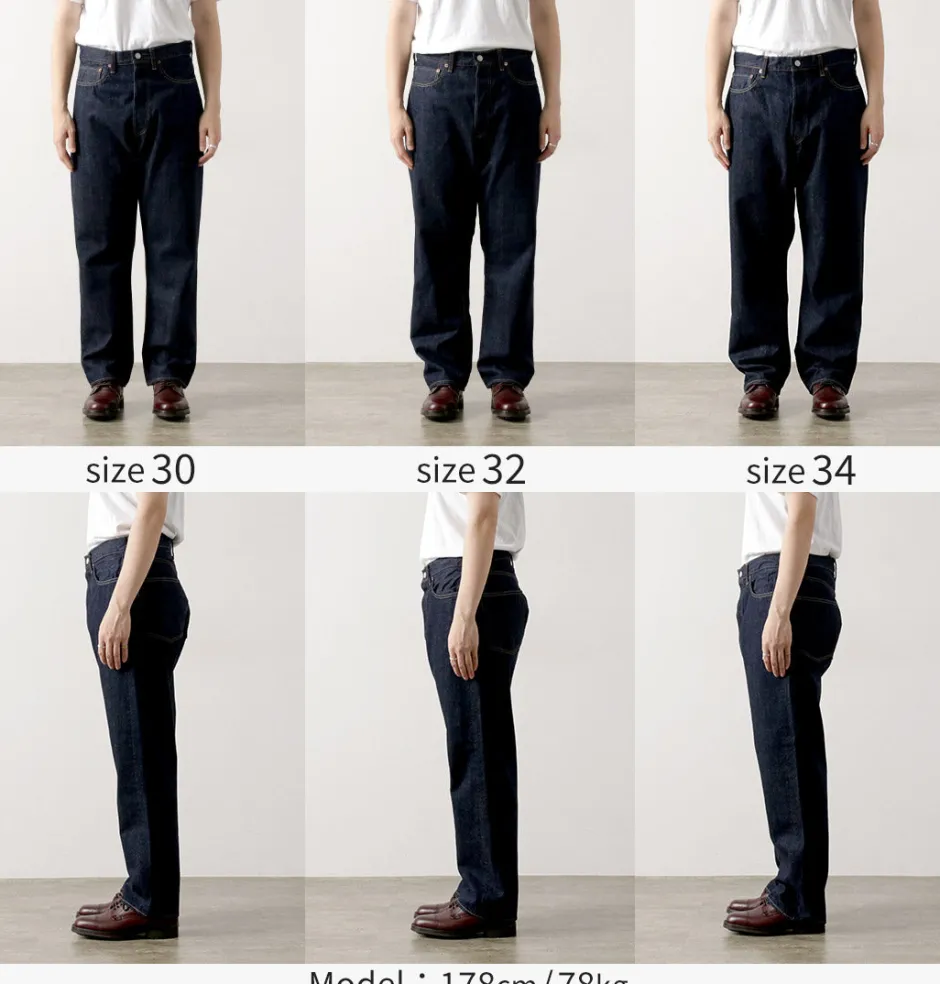 Jeans^ORDINARY FITS / Loose denim One-wash indigo