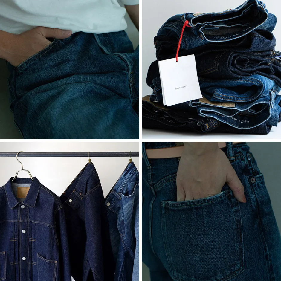 Jeans^ORDINARY FITS / Loose denim One-wash indigo