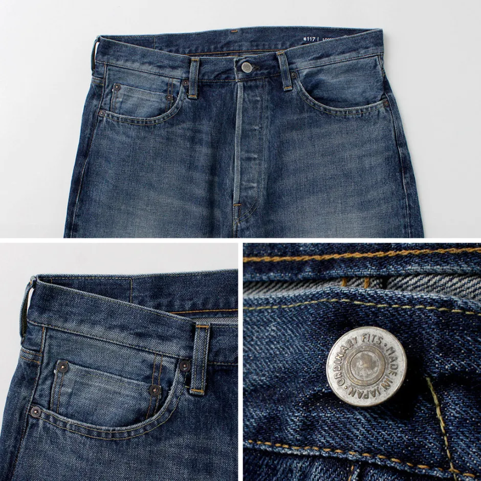 Jeans^ORDINARY FITS / Loose Denim Used indigo