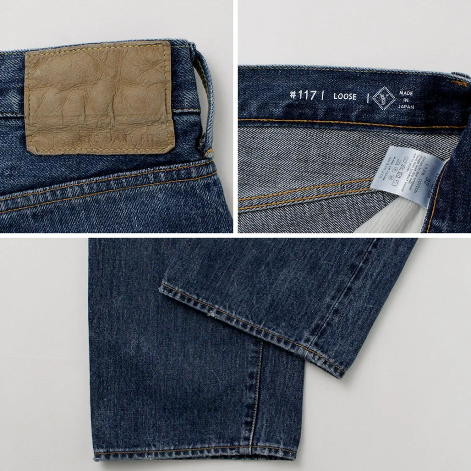Jeans^ORDINARY FITS / Loose Denim Used indigo