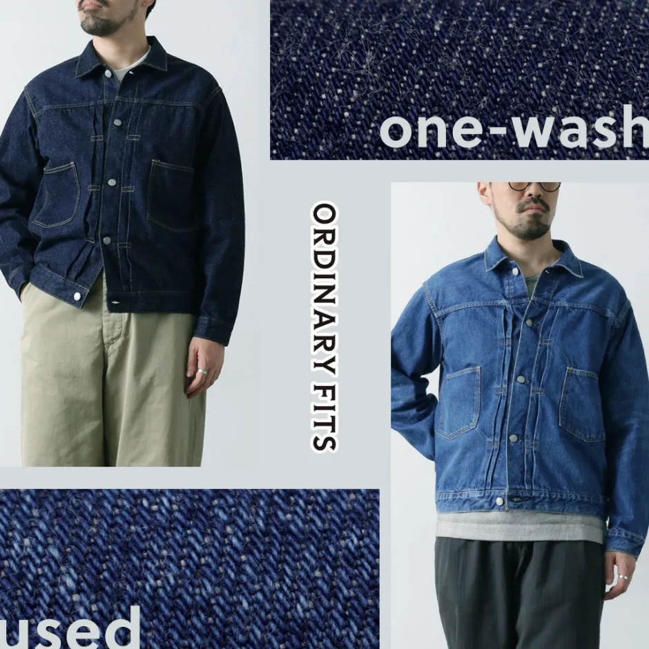 Jackets^ORDINARY FITS / 2nd Type Denim Jacket One-washed indigo