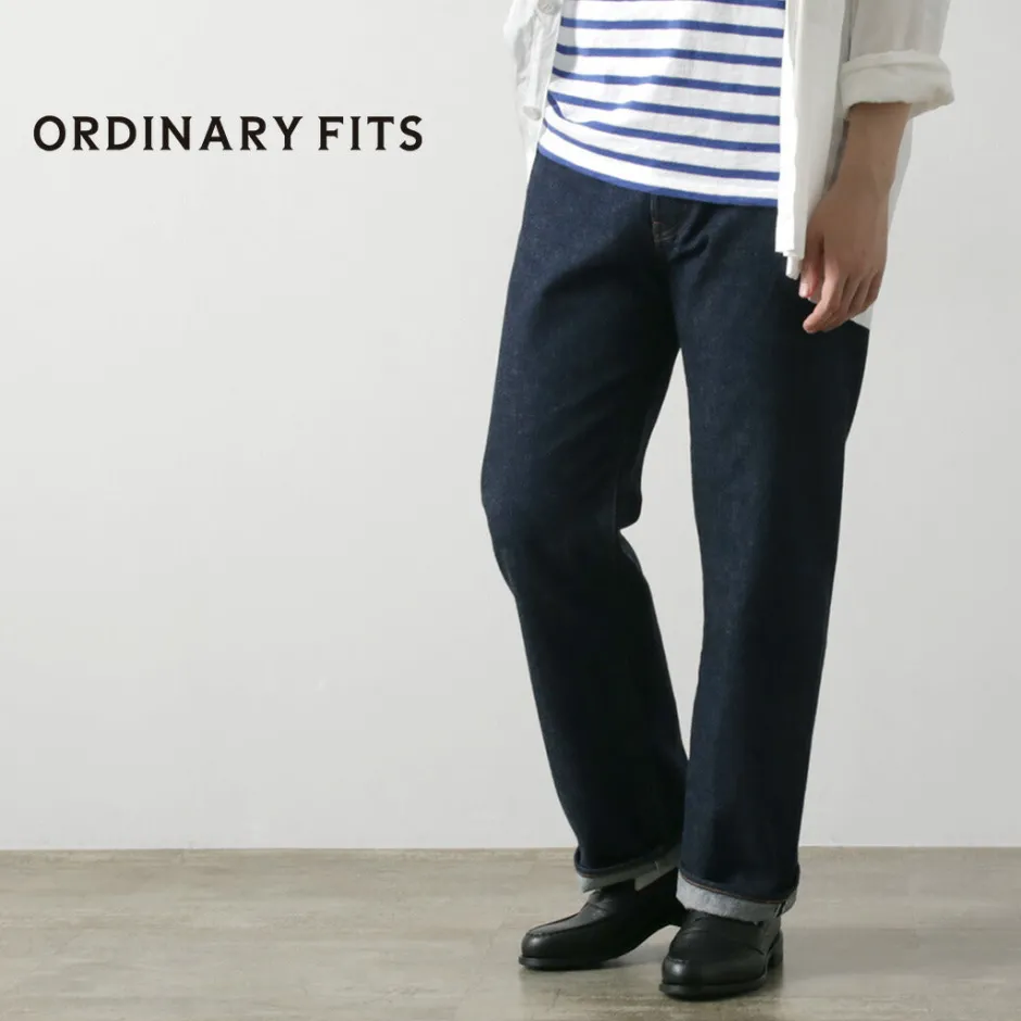 Jeans^ORDINARY FITS / Standard Denim One-Washed indigo