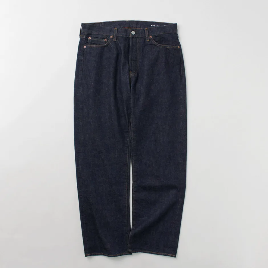 Jeans^ORDINARY FITS / Standard Denim One-Washed indigo
