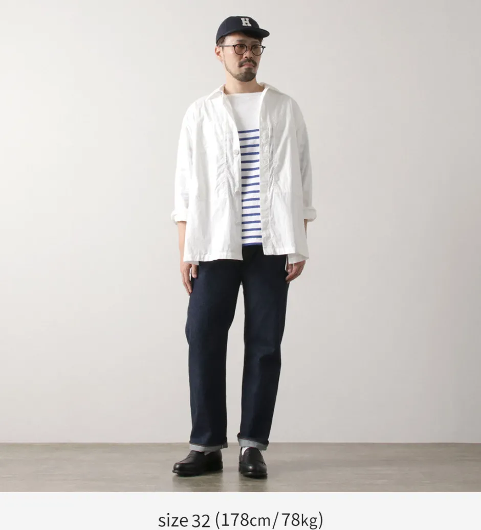 Jeans^ORDINARY FITS / Standard Denim One-Washed indigo