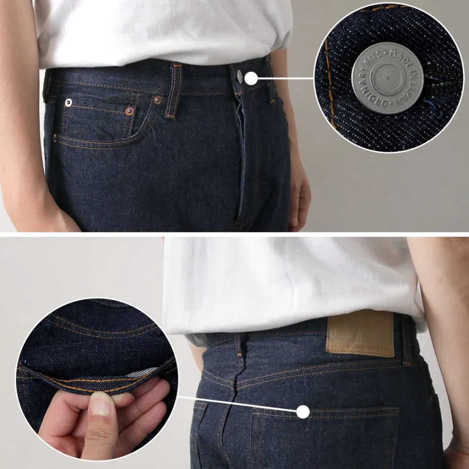 Jeans^ORDINARY FITS / Standard Denim One-Washed indigo