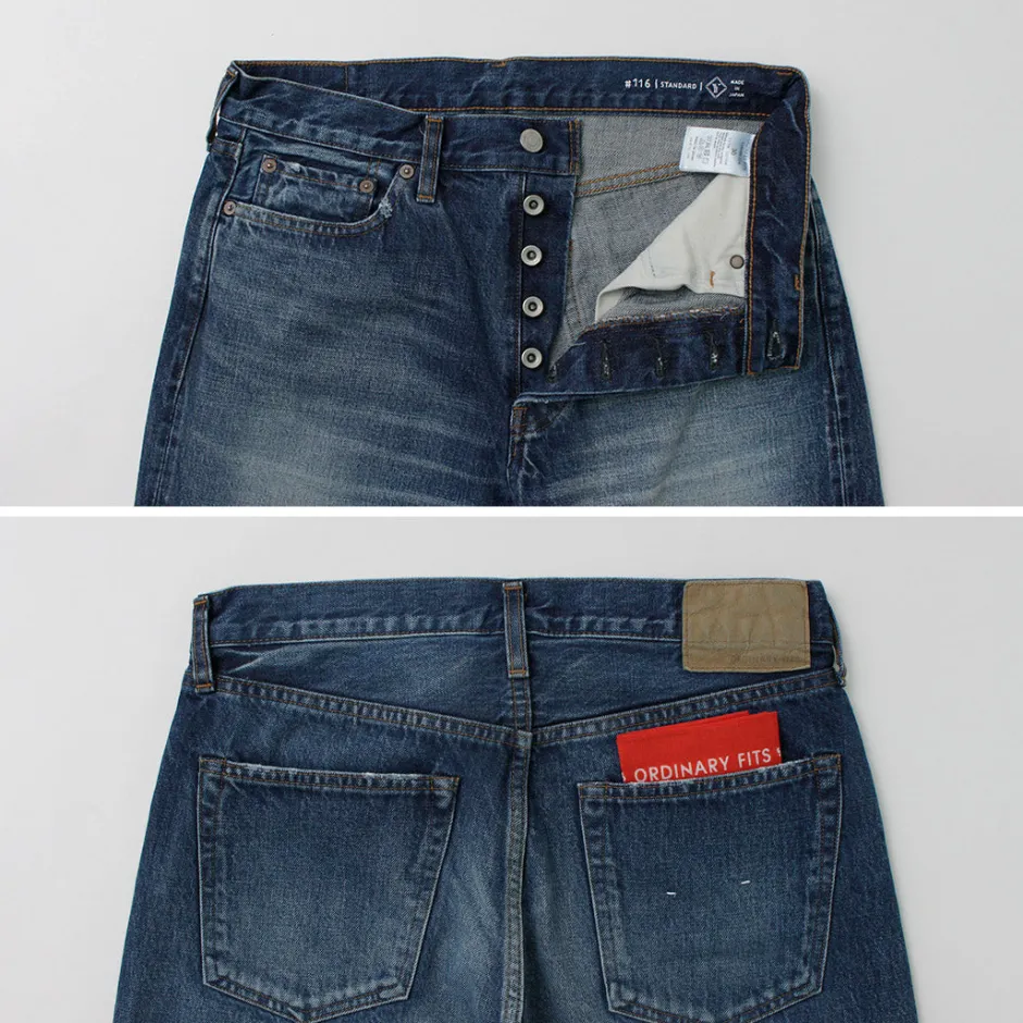 Jeans^ORDINARY FITS / Standard Denim Used indigo